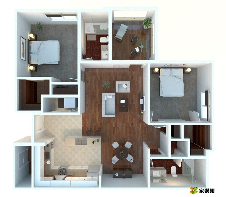29-Minimalist-Two-Bedroom-Apartment
