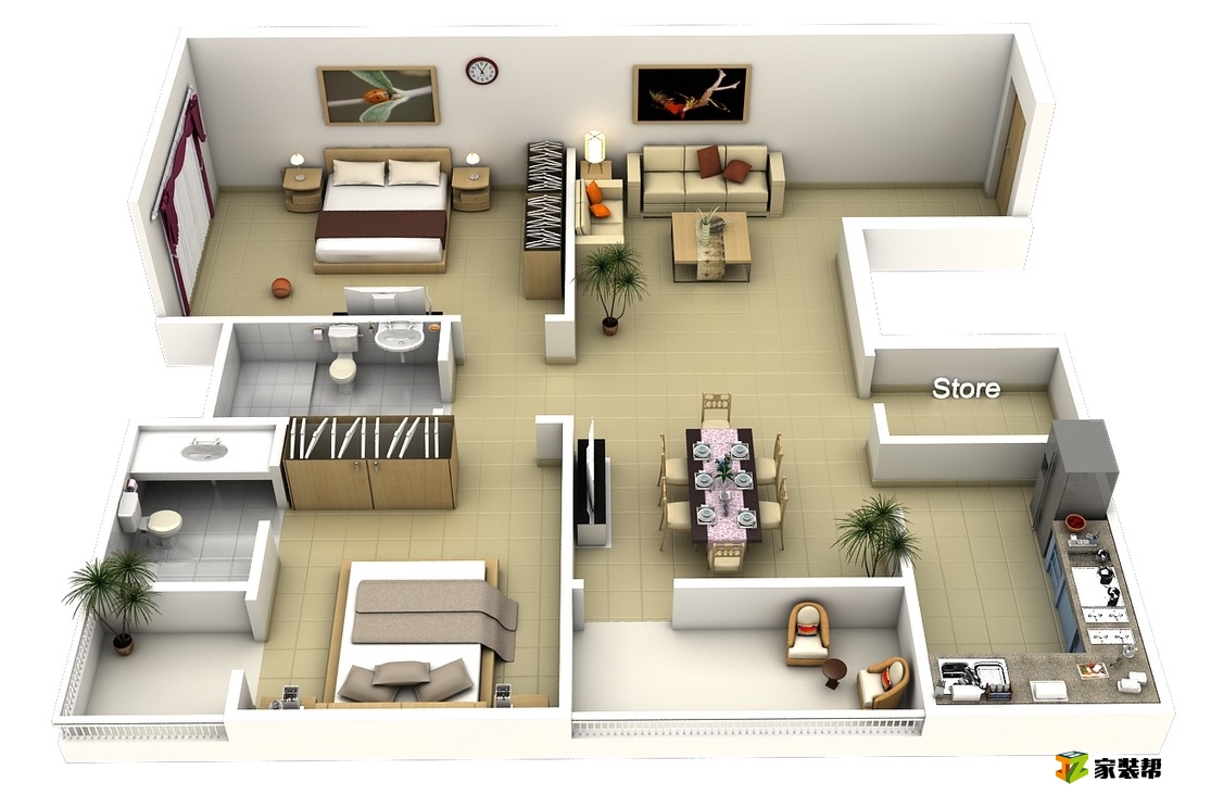 40-Large-2-Bedroom-Apartment-Plan